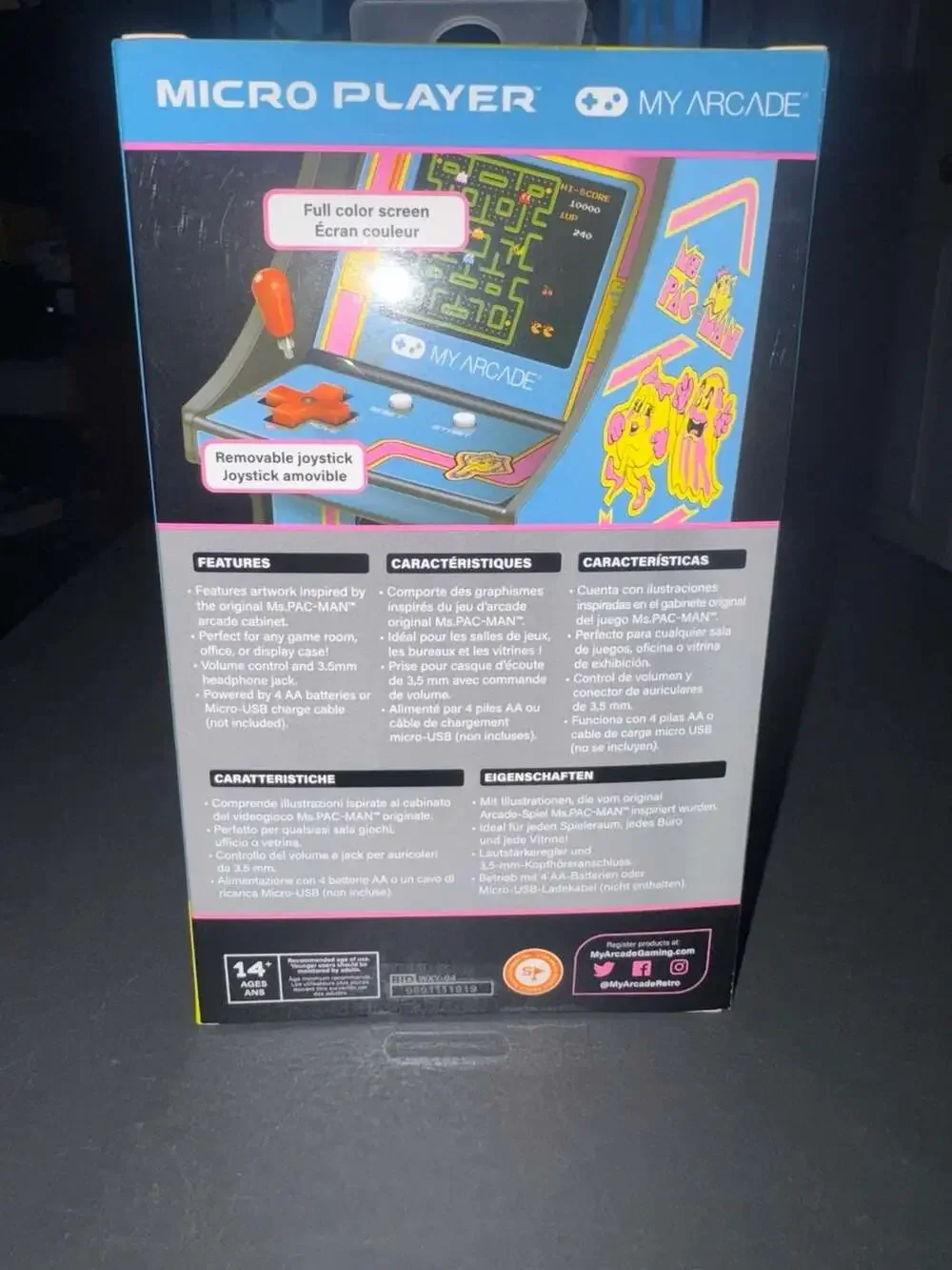 Ms Pac-Man Mini Arcade Machine My Arcade Micro Player Retro Gaming